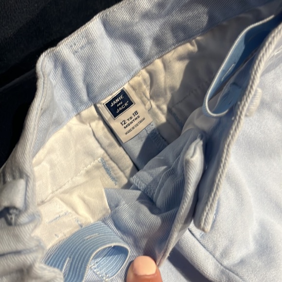 Janie & Jack baby blue slacks (EUC) for 12-18mo boys - Picture 2 of 3